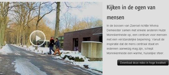 Reportage van TV Zorg over Huize Monnikenheide